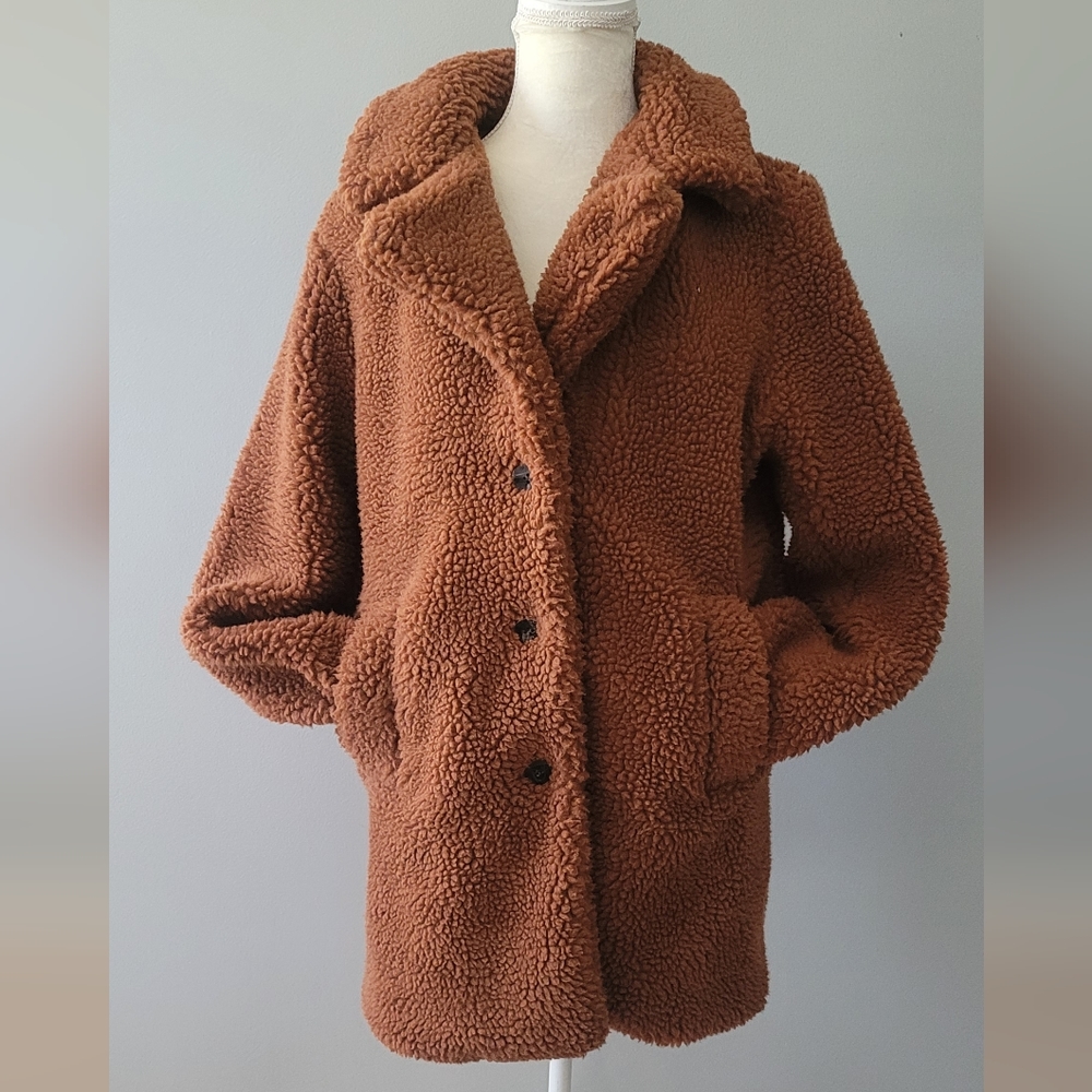 Euc Teddy bear coat Jason Maxwell brand